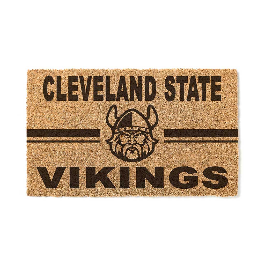 Team Coir Doormat Team Logo Cleveland State Vikings