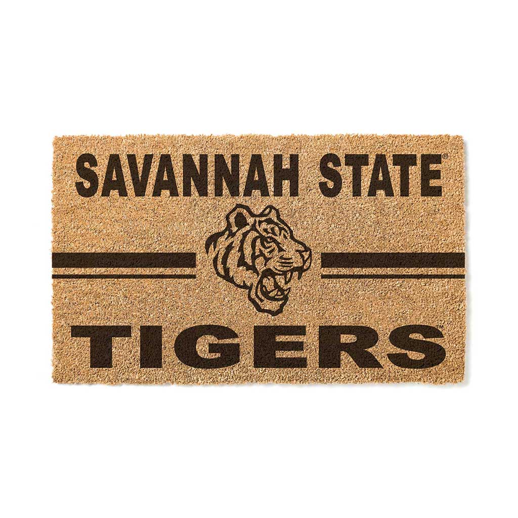 Team Coir Doormat Team Logo Savannah State Tigers