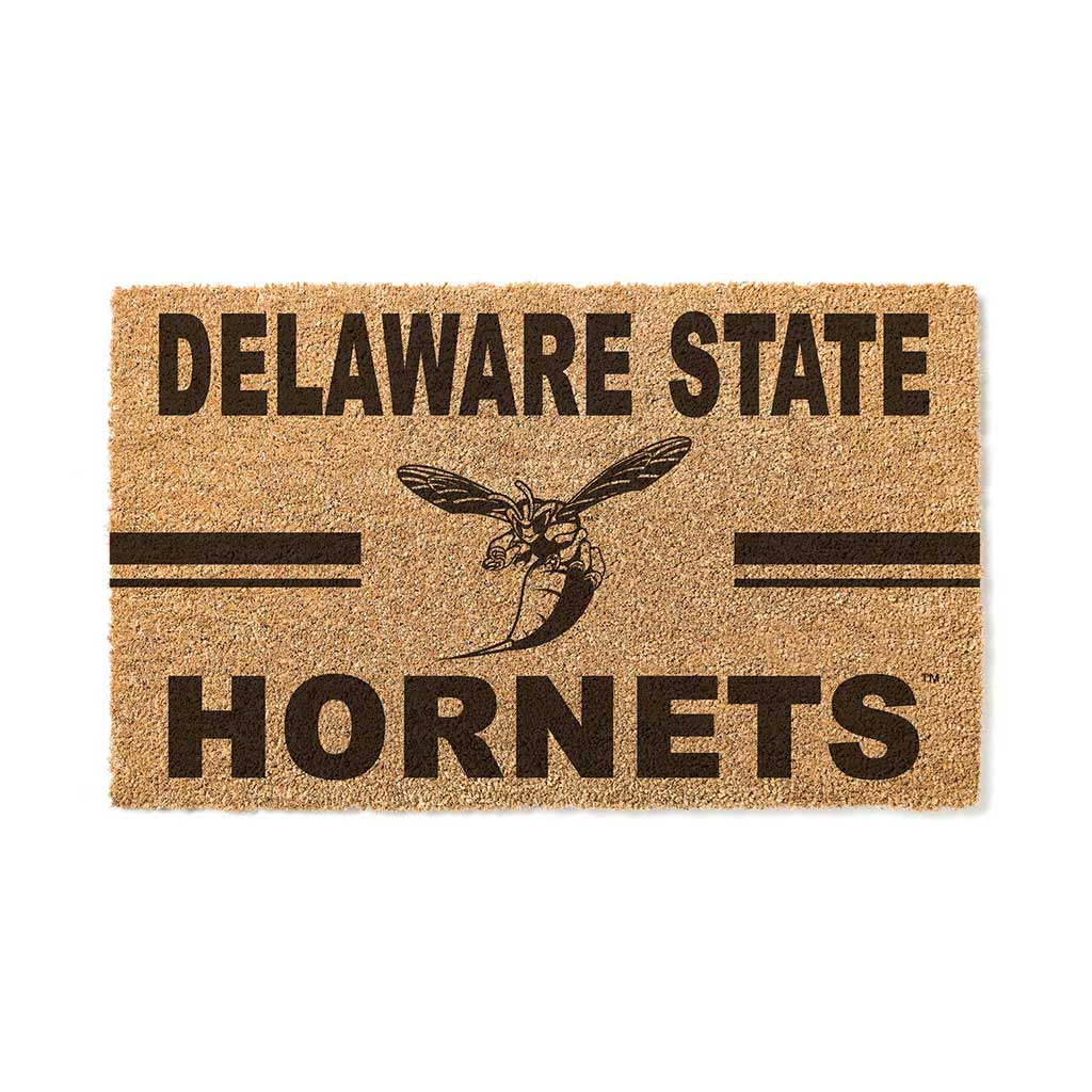 Team Coir Doormat Team Logo Delaware State Hornets