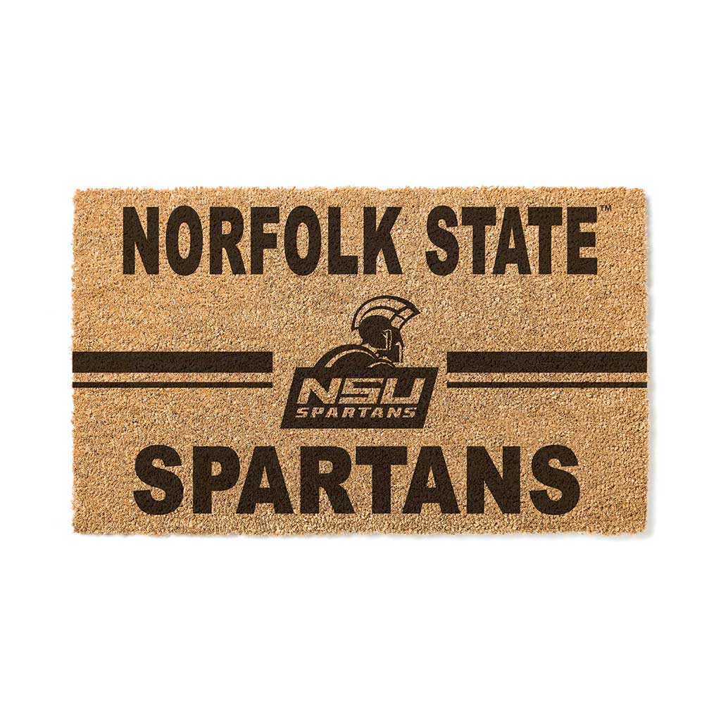 Team Coir Doormat Team Logo Norfolk State Spartans