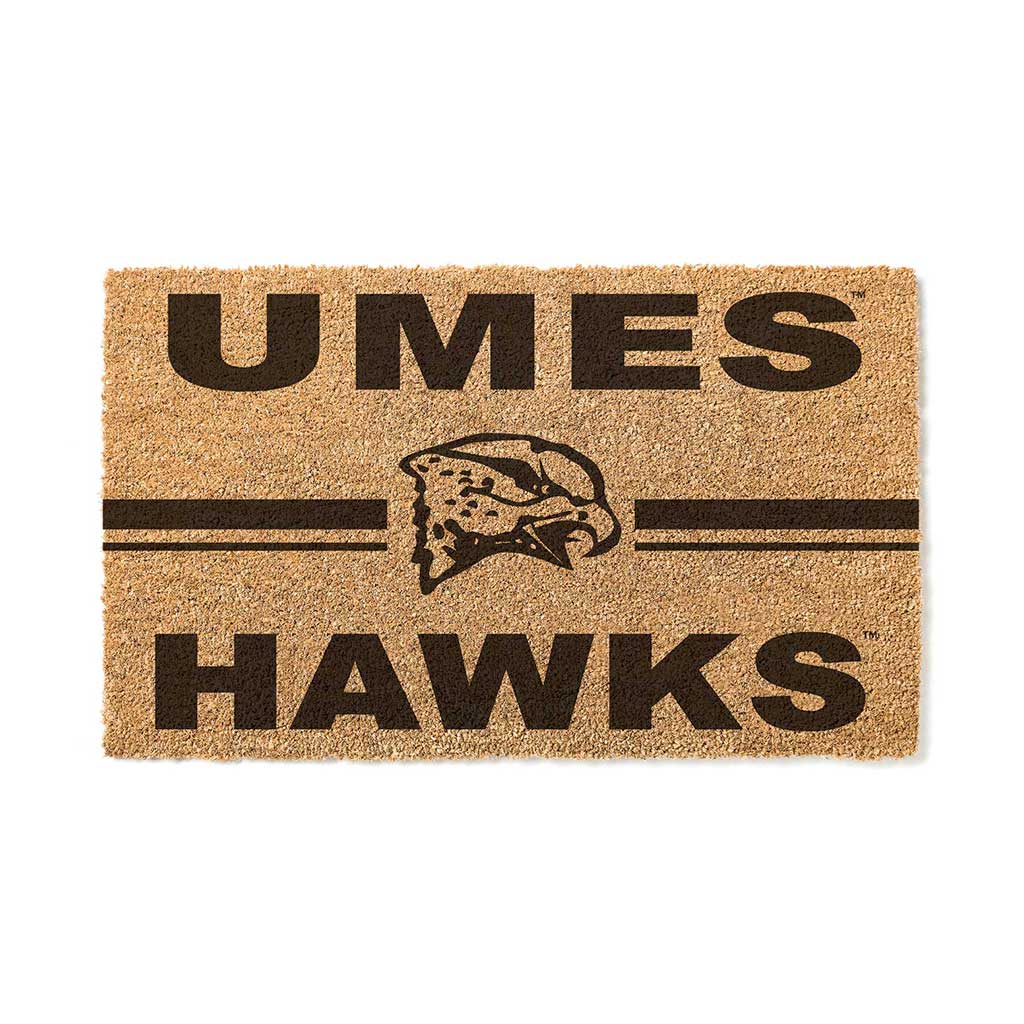 Team Coir Doormat Team Logo Maryland Eastern Shore Hawks