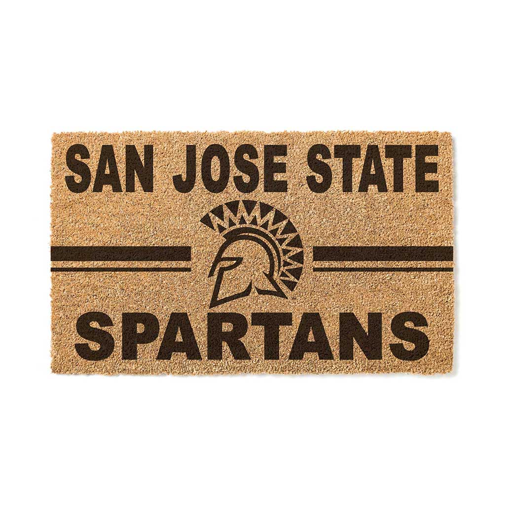 Team Coir Doormat Team Logo San Jose State Spartans