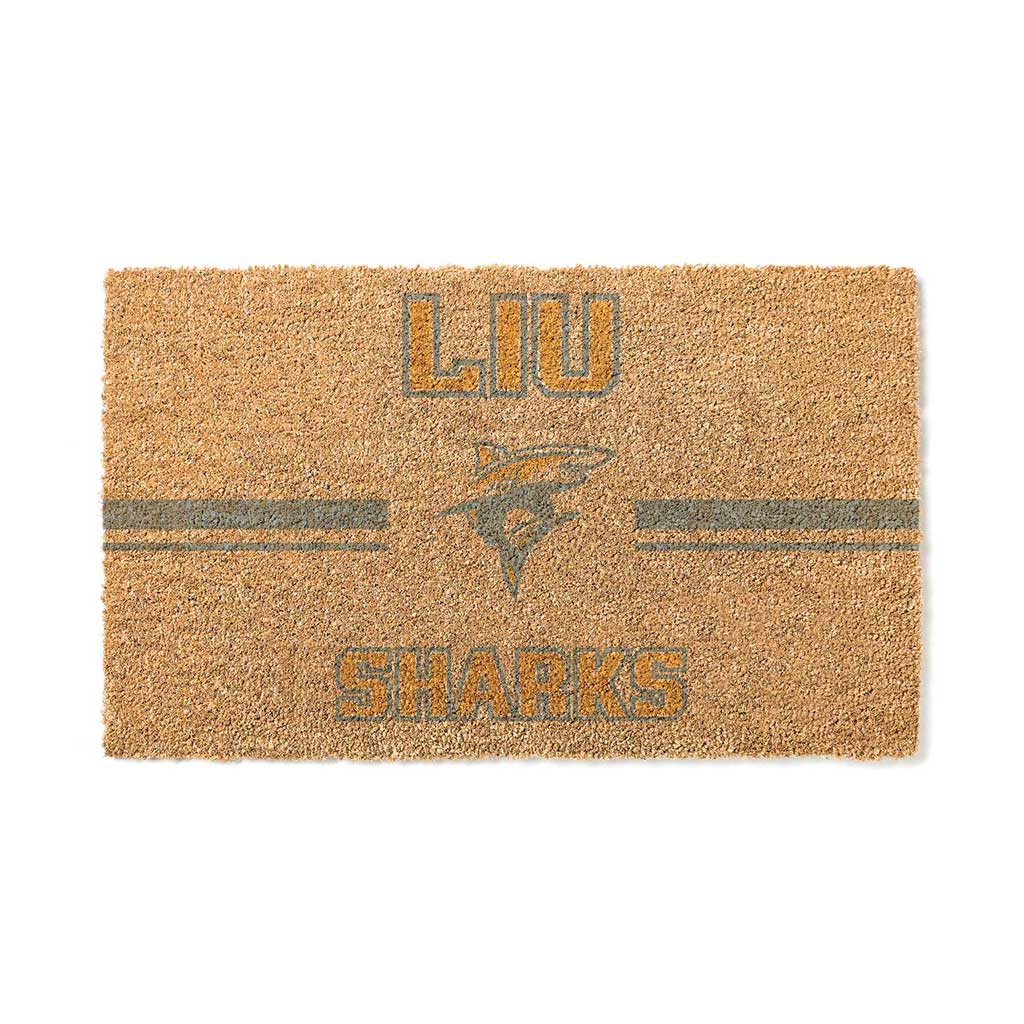 Team Coir Doormat Team Logo Long Island University Sharks