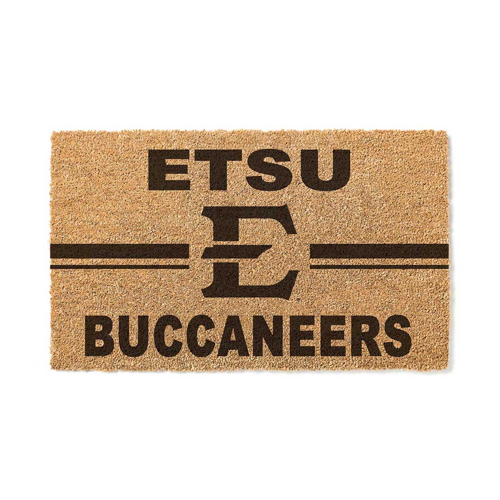 Team Coir Doormat Team Logo East Tennessee State Buccaneers