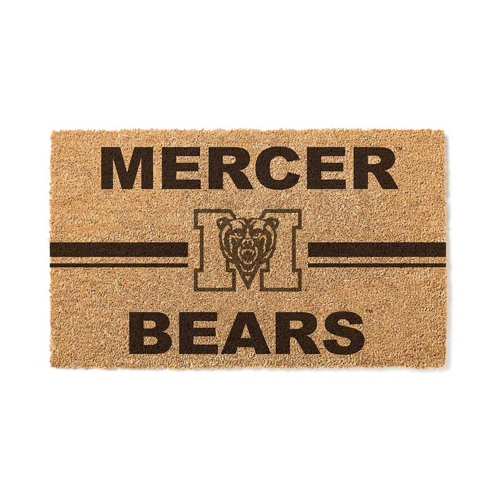 Team Coir Doormat Team Logo Mercer Bears