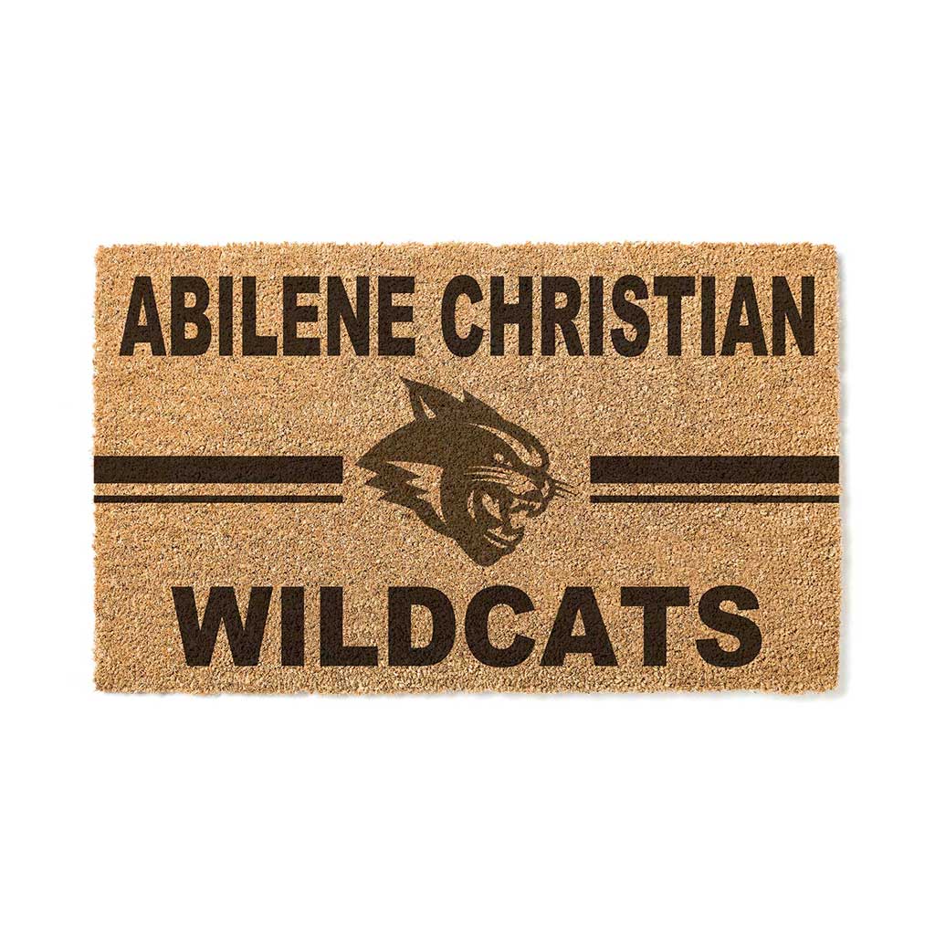 Team Coir Doormat Team Logo Abilene Christian Wildcats