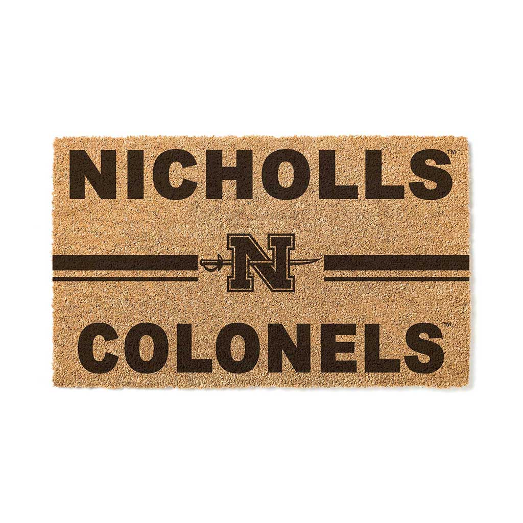 Team Coir Doormat Team Logo Nicholls State Colonels