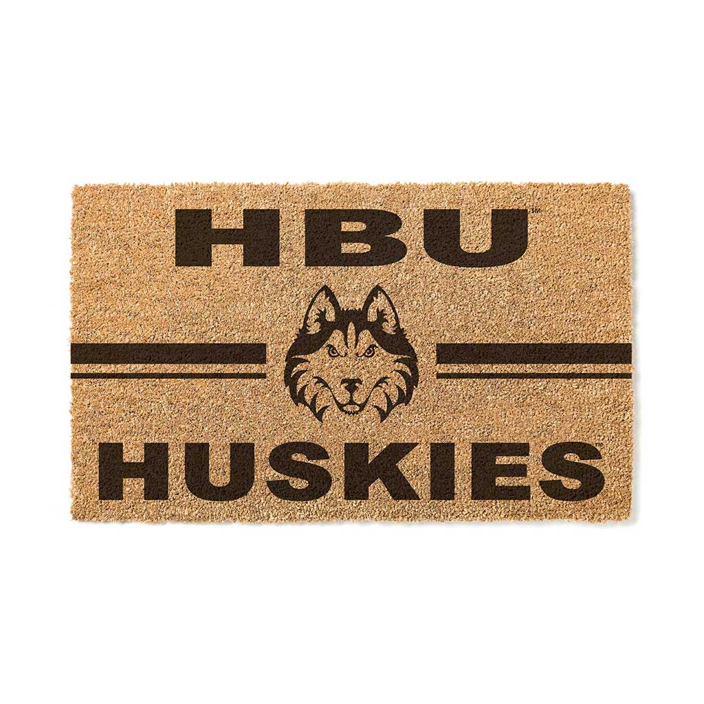 Team Coir Doormat Team Logo Houston Christian Huskies