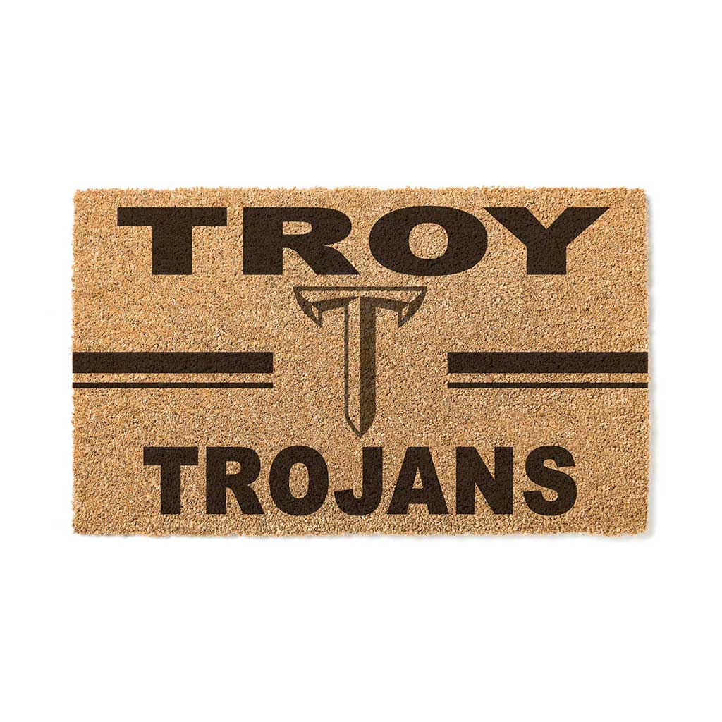 Team Coir Doormat Team Logo Troy Trojans