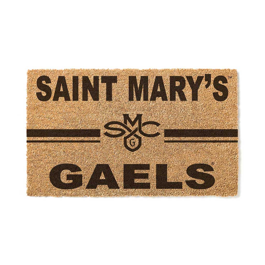 Team Coir Doormat Team Logo Saint Mary's College of California Gaels