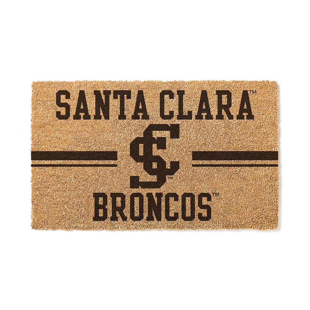 Team Coir Doormat Team Logo Santa Clara Broncos