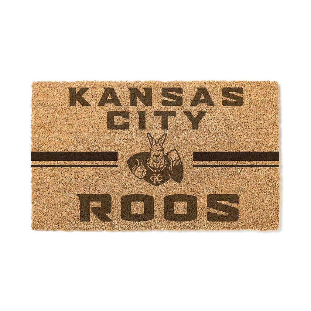 Team Coir Doormat Team Logo Missouri Kansas City Kangaroos