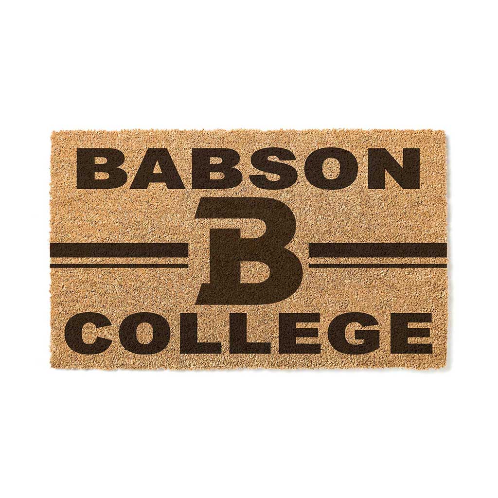 Team Coir Doormat Team Logo Babson College Beavers