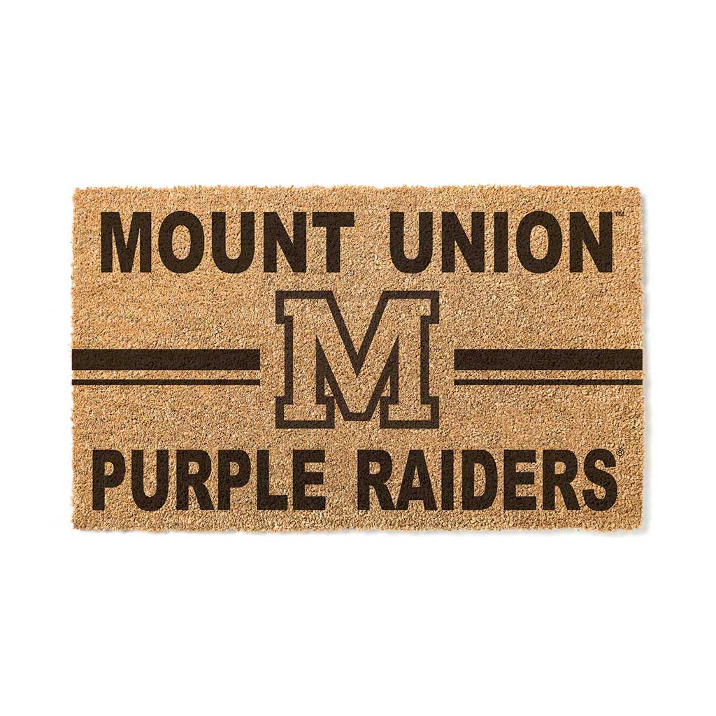 Team Coir Doormat Team Logo University of Mount Union Raiders