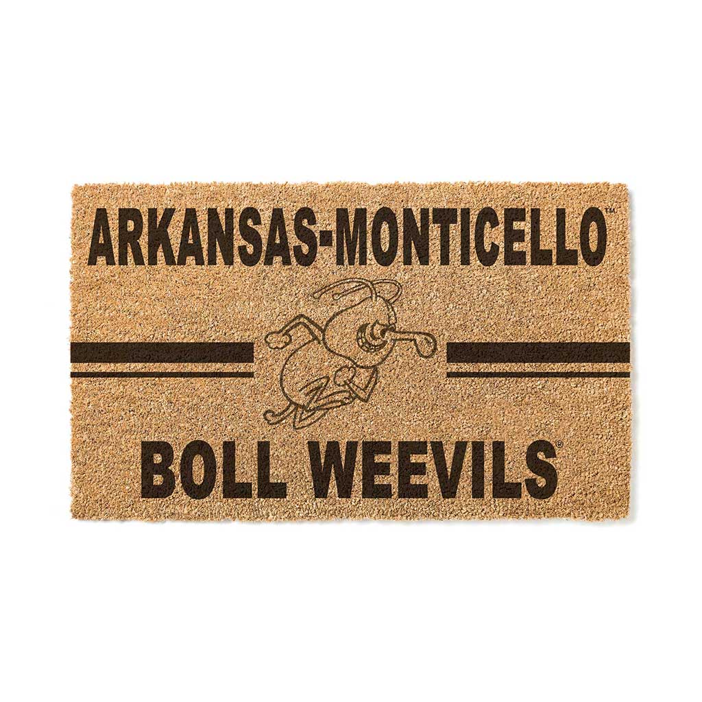 Team Coir Doormat Team Logo Arkansas at Monticello BOLL WEVIELS/COTTON BLOSSOMS