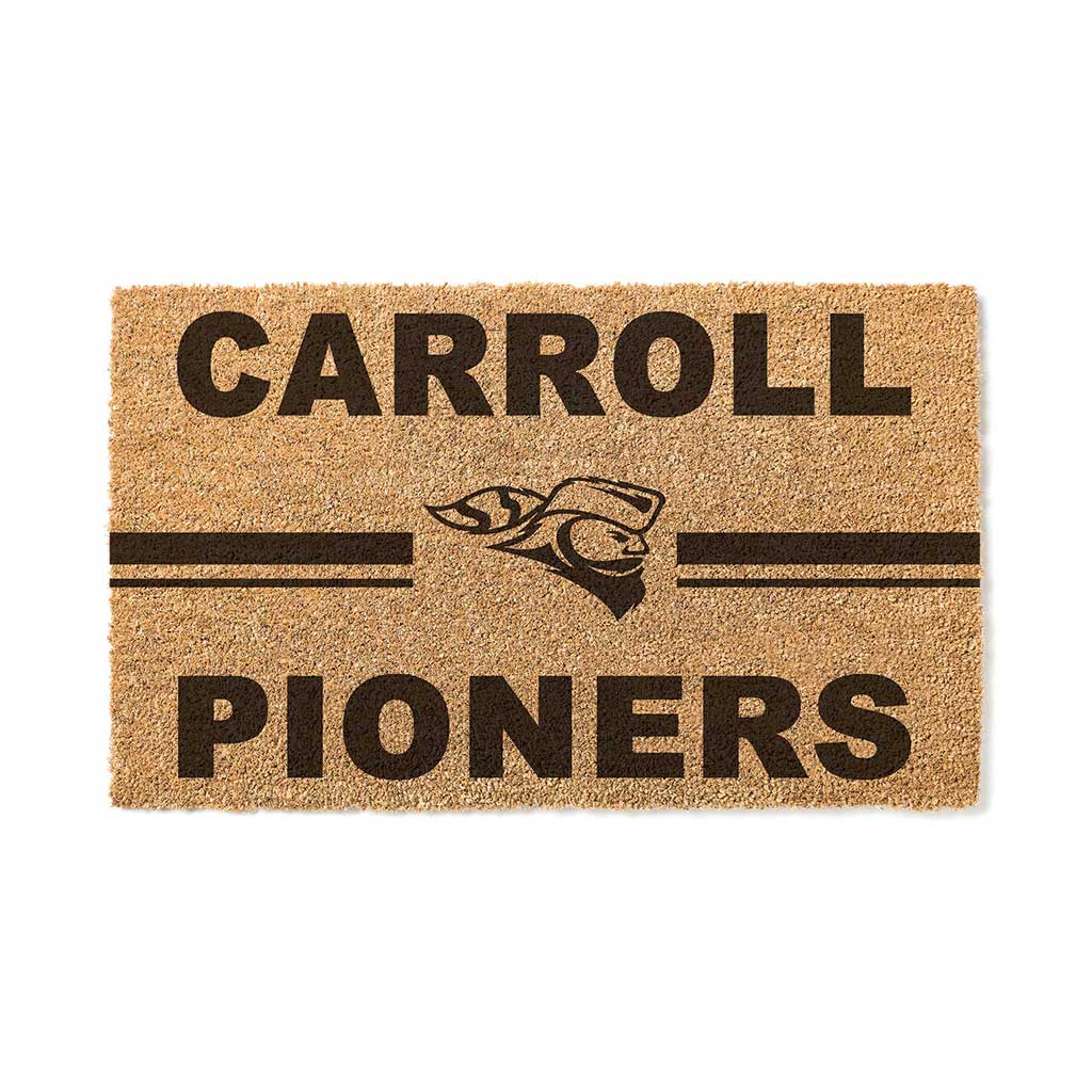 Team Coir Doormat Team Logo Carroll University PIONEERS