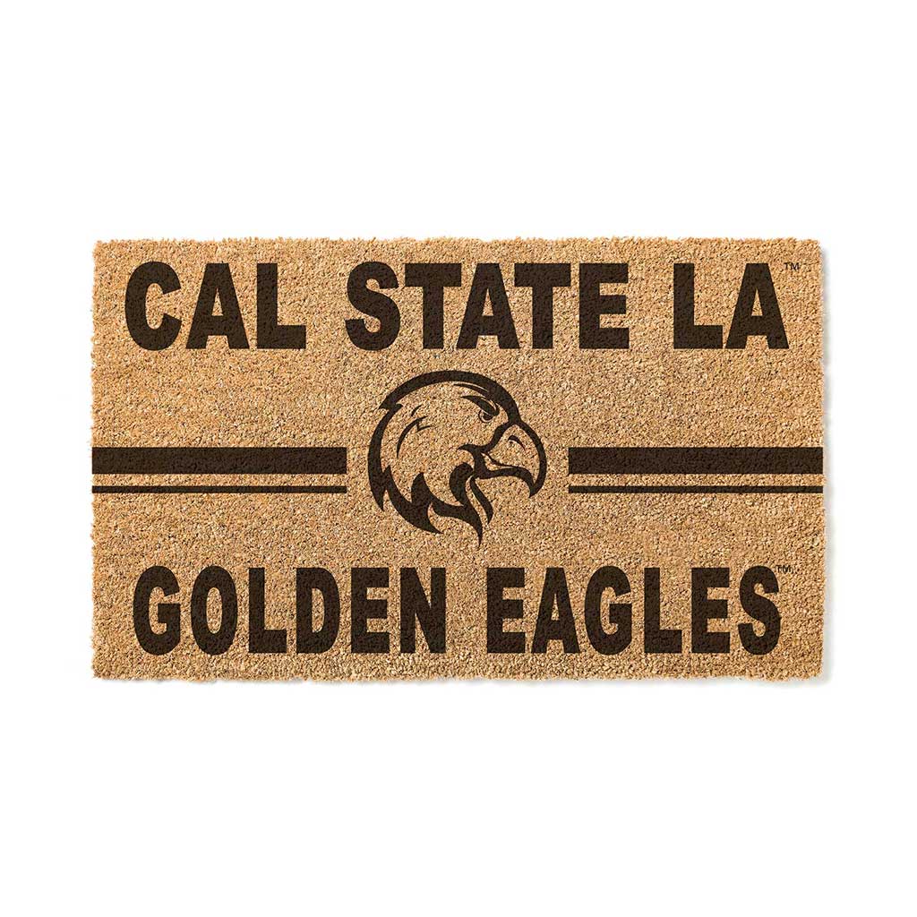 Team Coir Doormat Team Logo California State - Los Angeles GOLDEN EAGLES