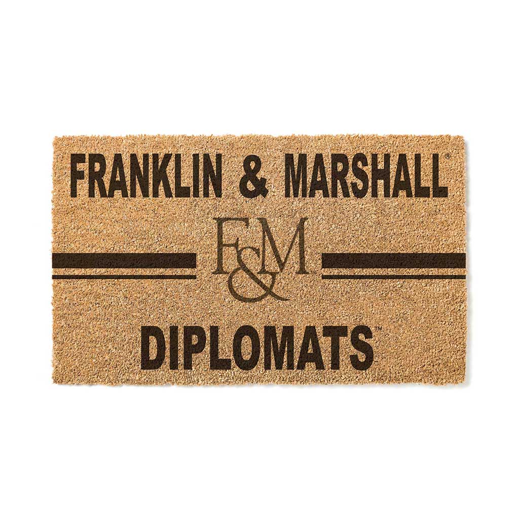 Team Coir Doormat Team Logo Franklin & Marshall College DIPLOMATS