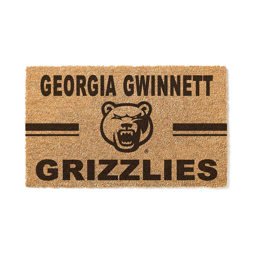 Team Coir Doormat Team Logo Georgia Gwinnett College GRIZZLIES