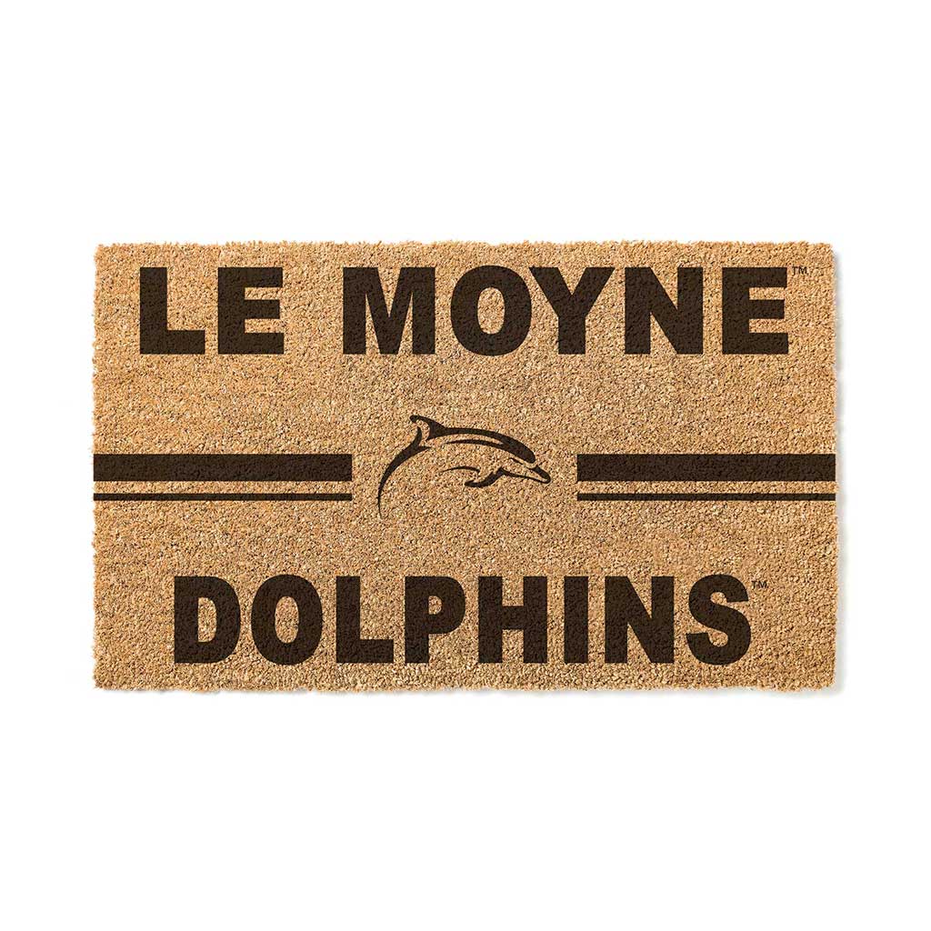 Team Coir Doormat Team Logo Le Moyne College DOLPHINS