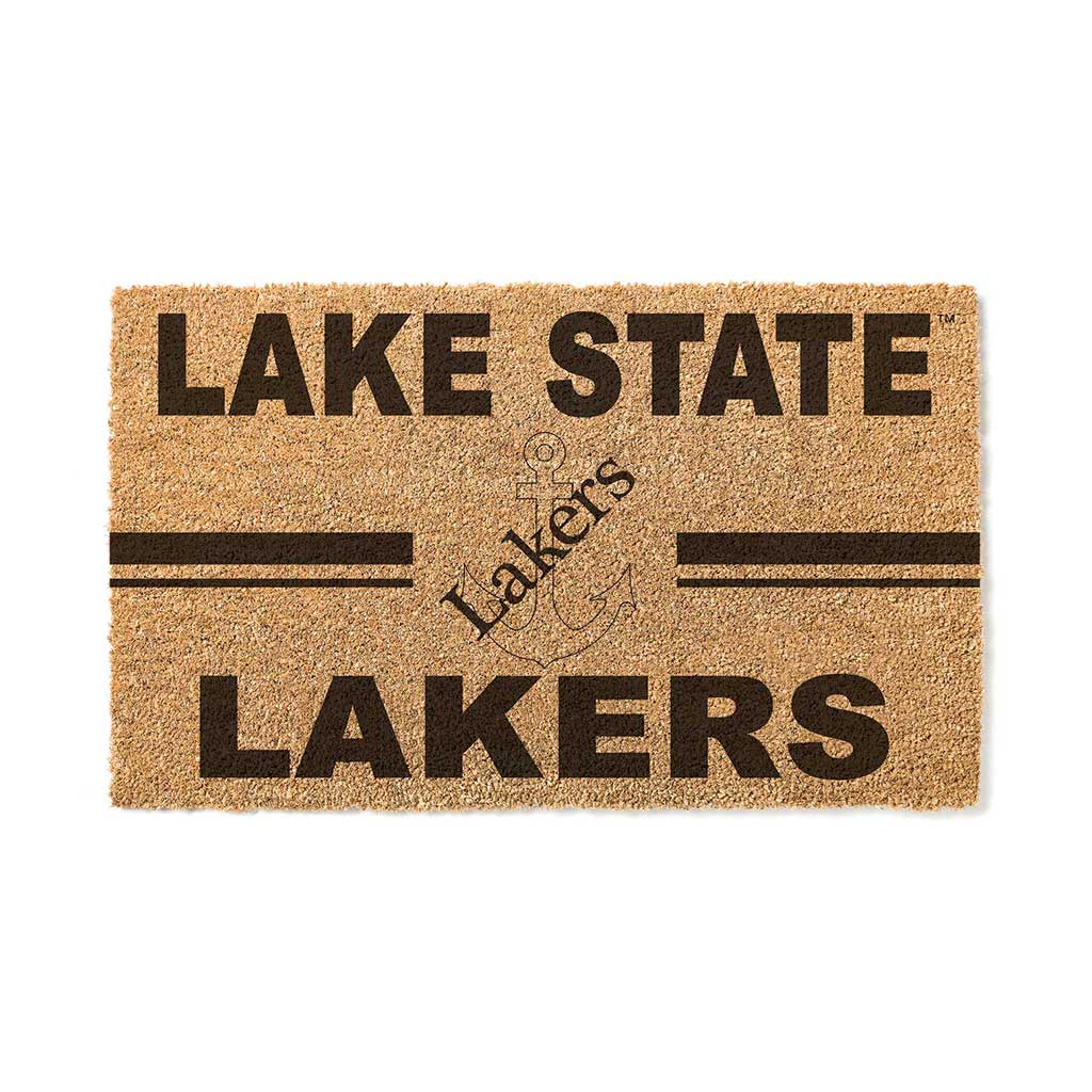 Team Coir Doormat Team Logo Lake Superior State University LAKERS