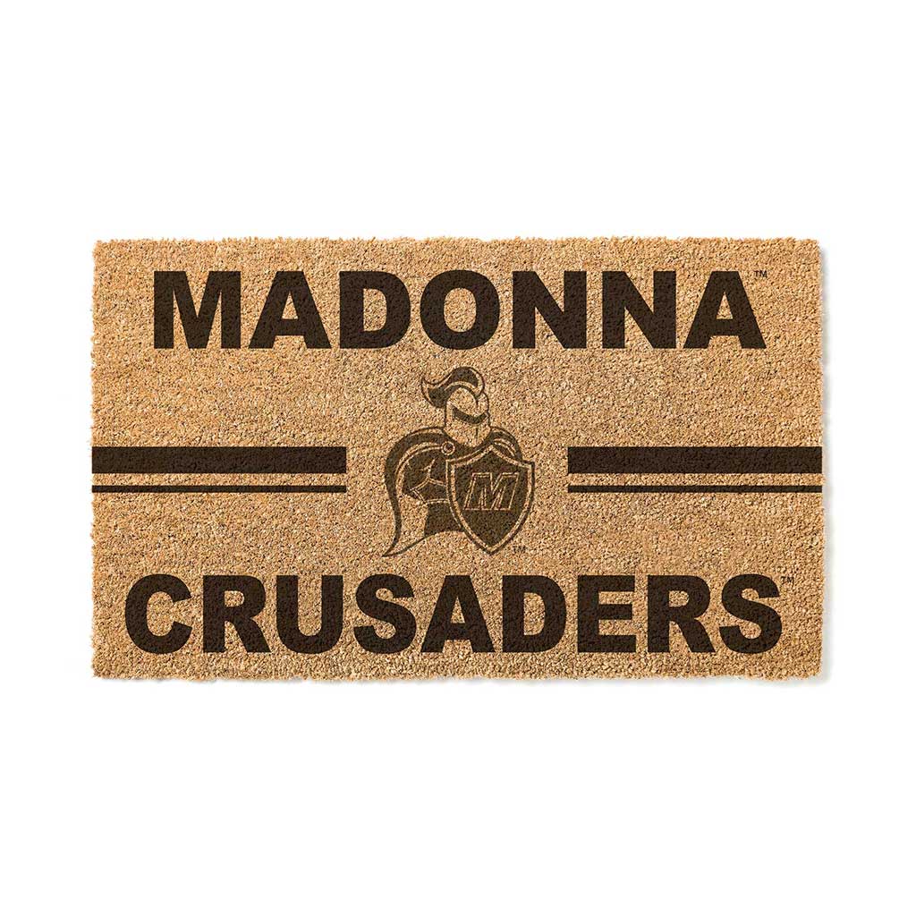 Team Coir Doormat Team Logo Madonna University CRUSADERS