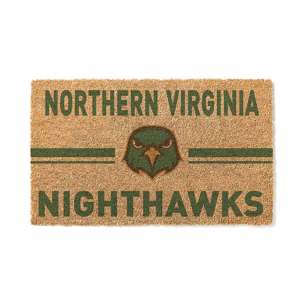 Team Coir Doormat Team Logo Northern Virginia Community College Nighthawks