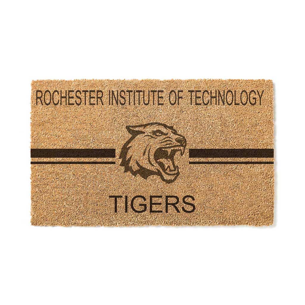 Team Coir Doormat Team Logo Rochester Institute of Technology Tigers