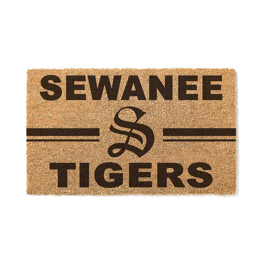 Team Coir Doormat Team Logo Sewanee - The University of the South Tigers