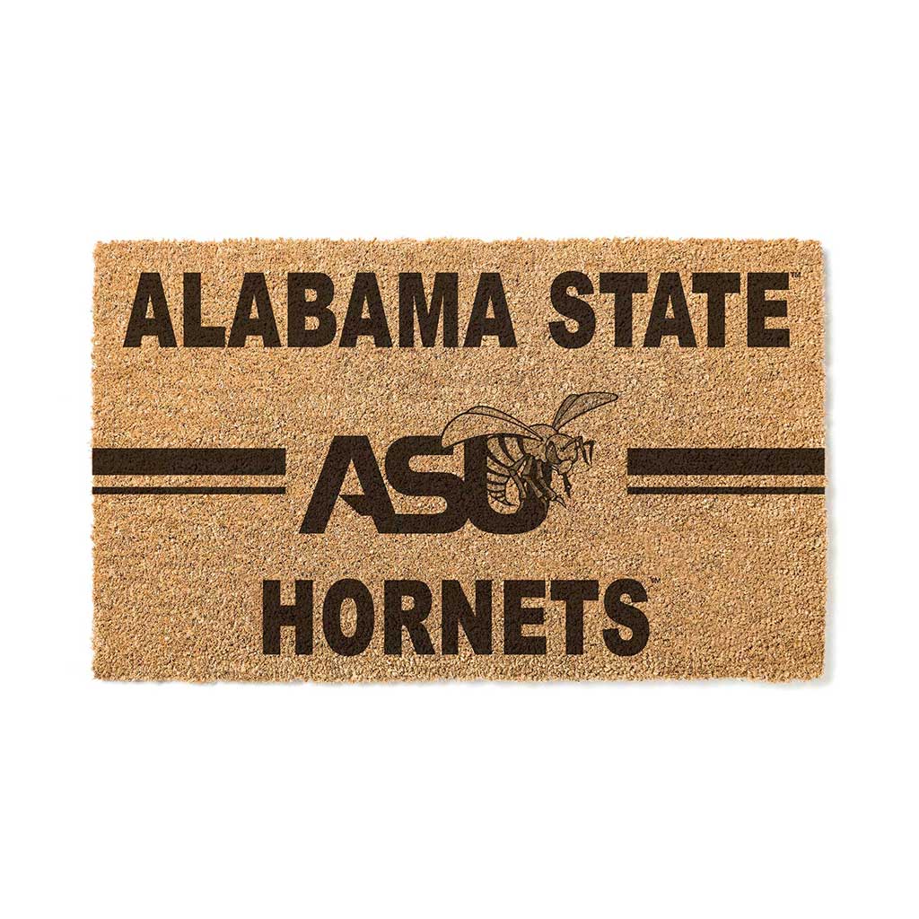 Team Coir Doormat Team Logo Alabama State HORNETS