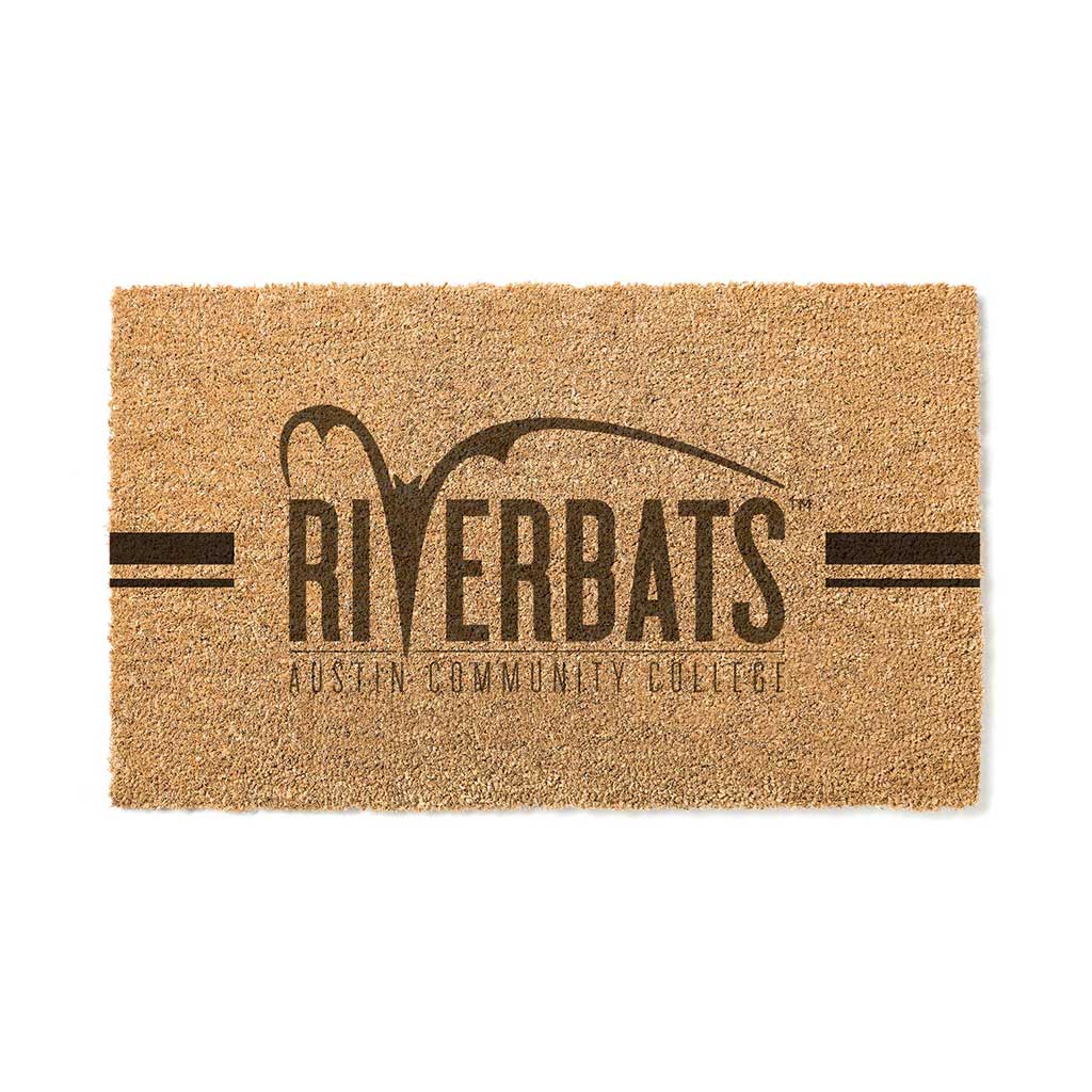 Team Coir Doormat Team Logo Austin Community College Riverbats