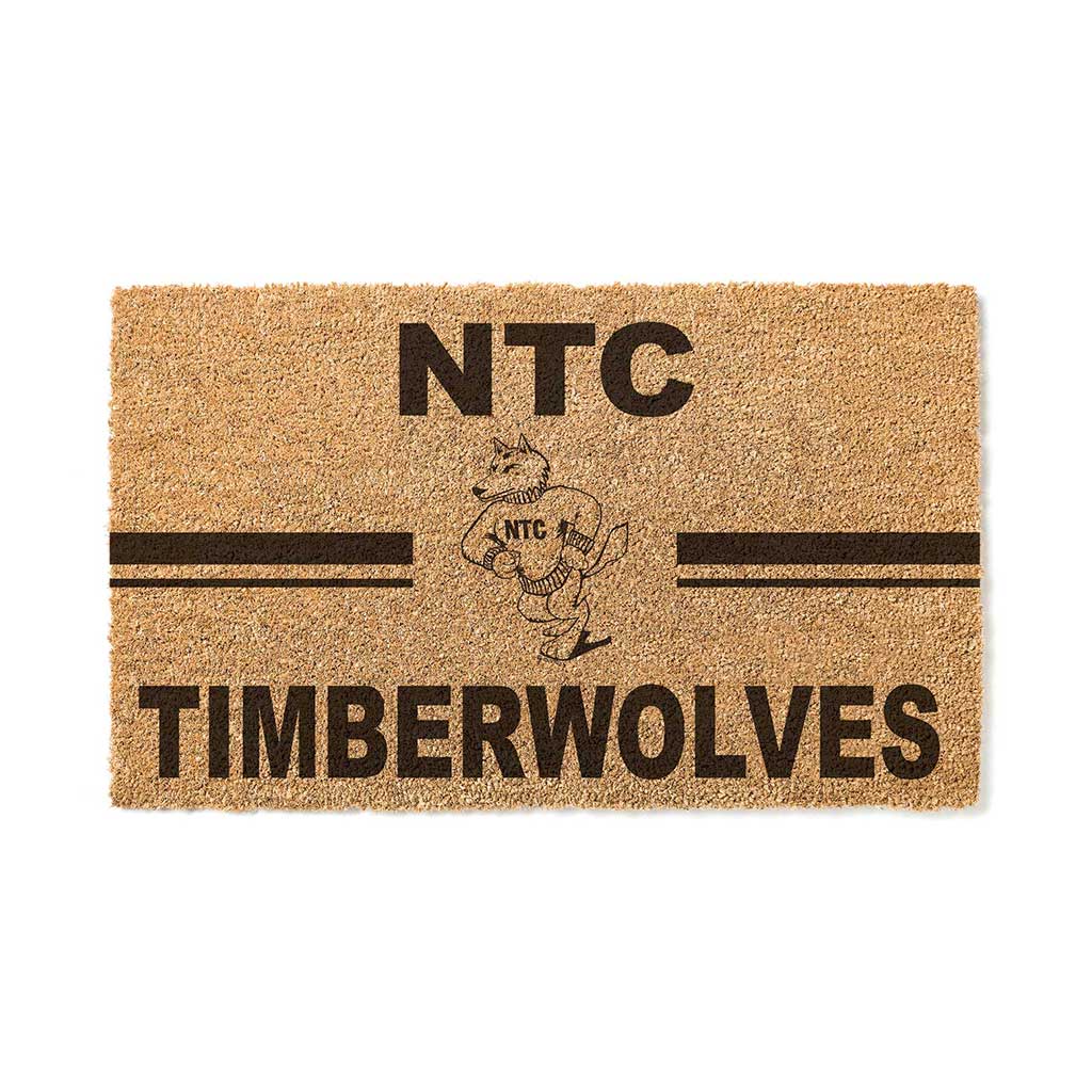 Team Coir Doormat Team Logo Northcentral Tech Timberwolves