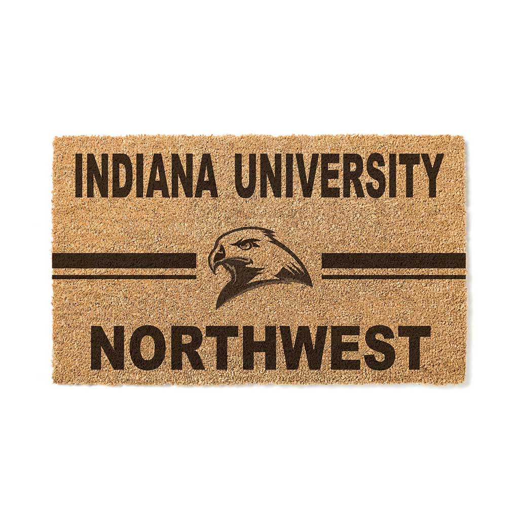 Team Coir Doormat Team Logo Indiana University Northwest Redhawks