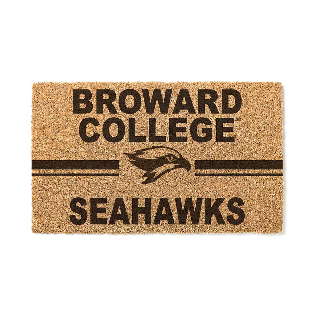 Team Coir Doormat Team Logo Broward College Seahawks