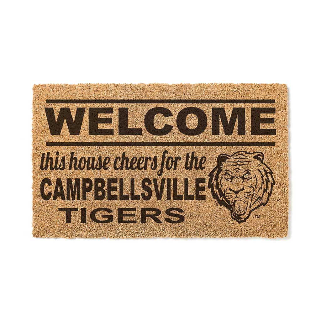 Team Coir Doormat Welcome Campbellsville University Tigers