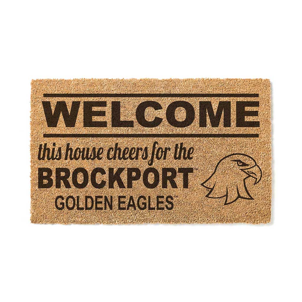 Team Coir Doormat Welcome College at SUNY Brockport Golden Eagles