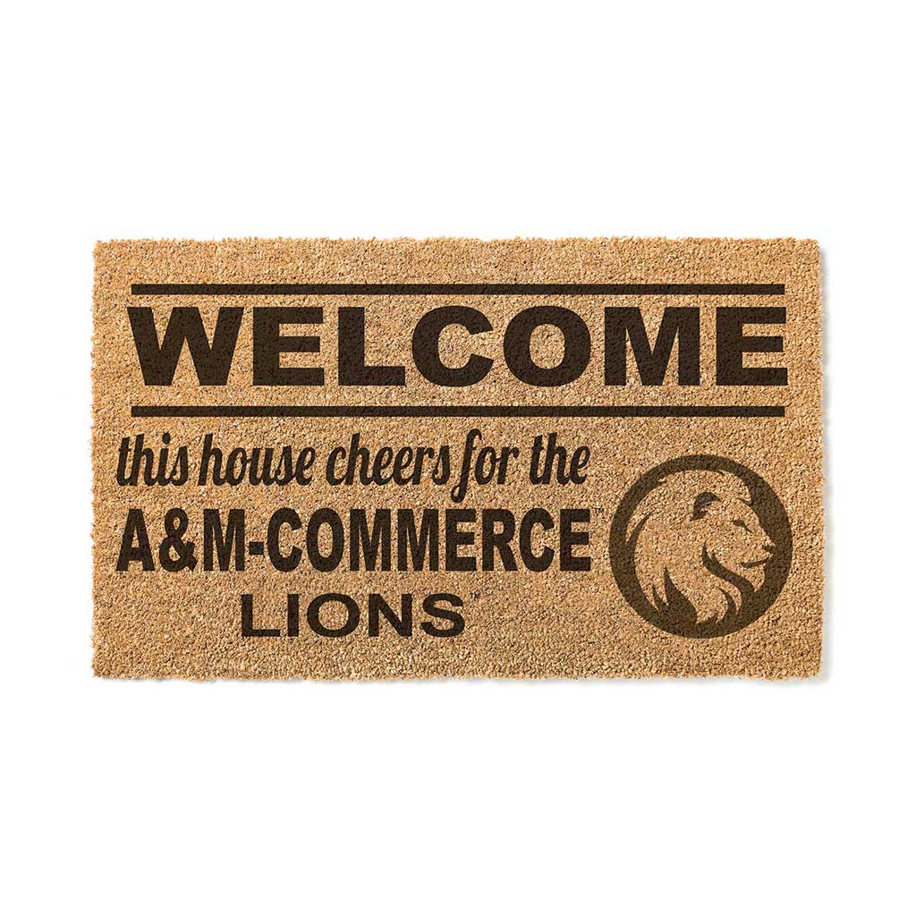 Team Coir Doormat Welcome Texas A&M Commerce