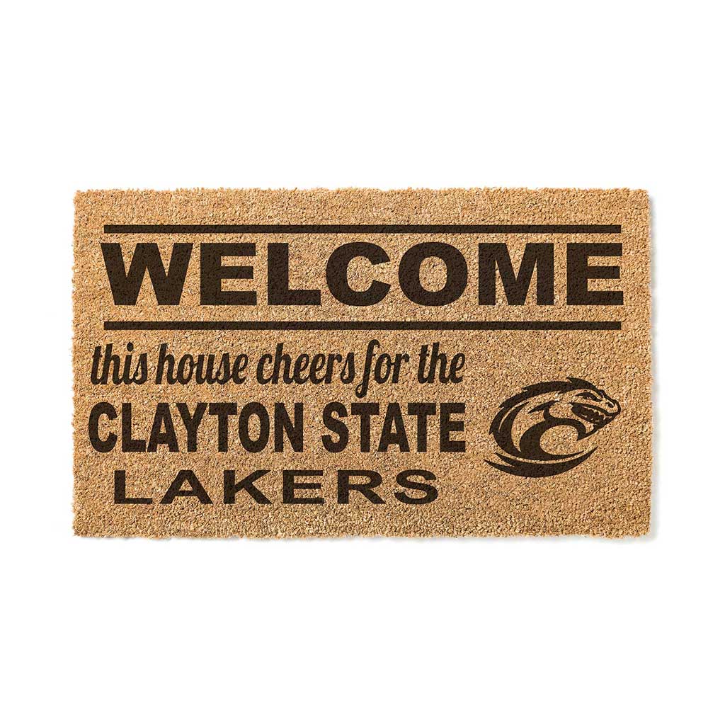 Team Coir Doormat Welcome Clayton State University Lakers