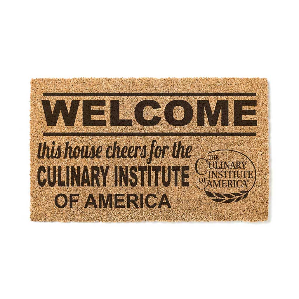 Team Coir Doormat Welcome Culinary Institute of America Steels