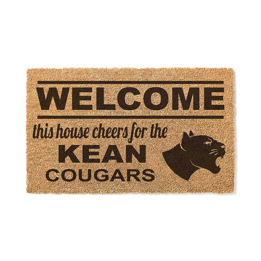 Team Coir Doormat Welcome Kean University Cougars