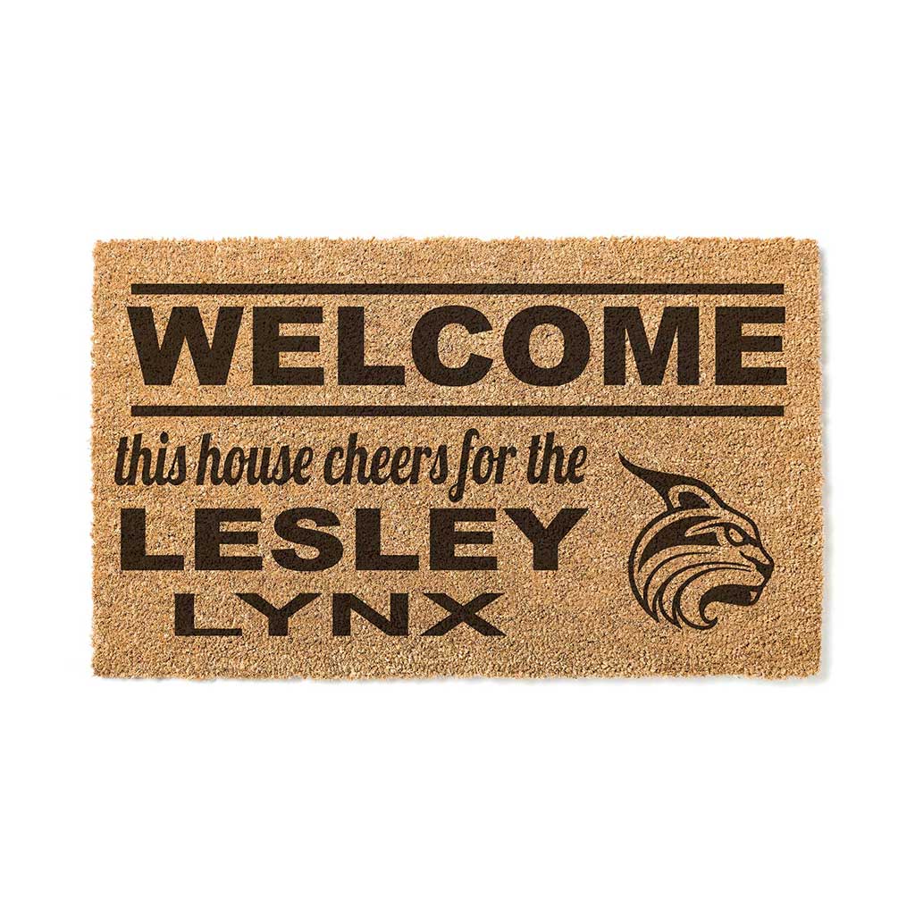 Team Coir Doormat Welcome Lesley University Lynx