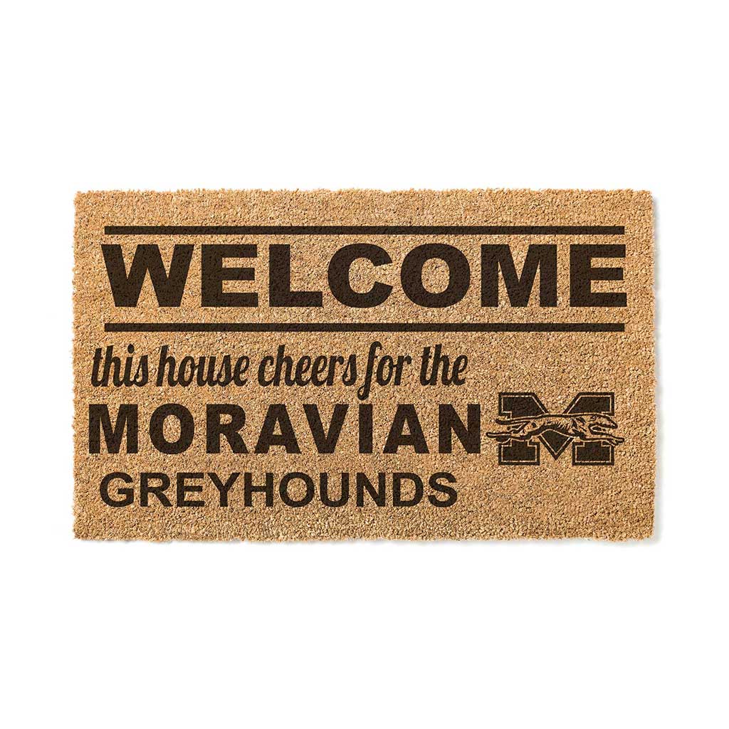 Team Coir Doormat Welcome Moravian College Greyhounds