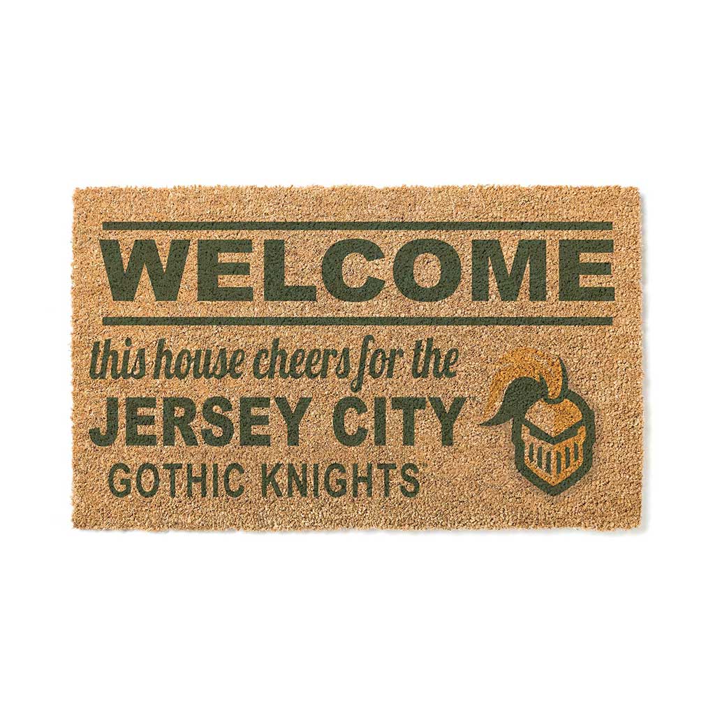 Team Coir Doormat Welcome New Jersey City University Gothic Knights