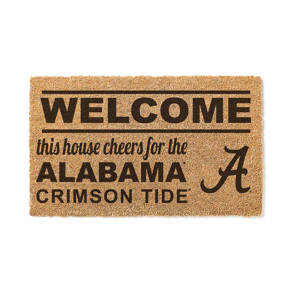 Team Coir Doormat Welcome Alabama Crimson Tide