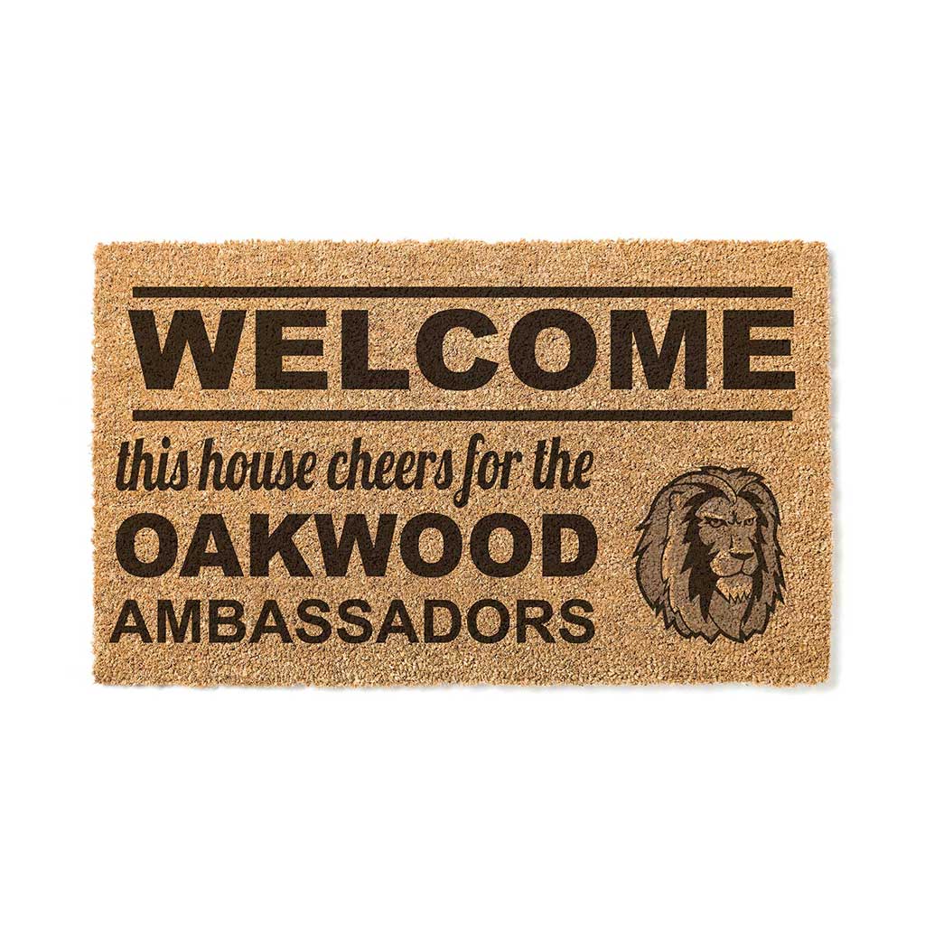 Team Coir Doormat Welcome Oakwood University Ambassadors