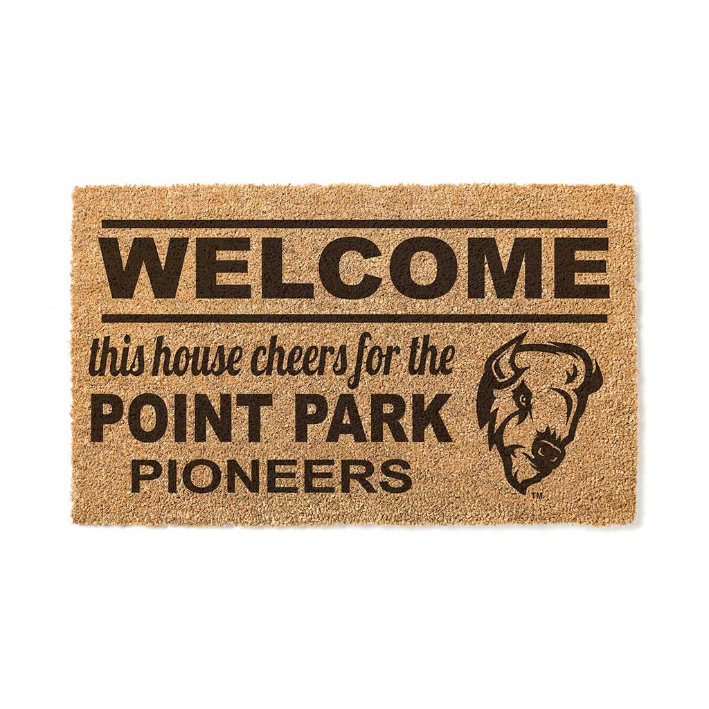 Team Coir Doormat Welcome Point Park University Pioneers