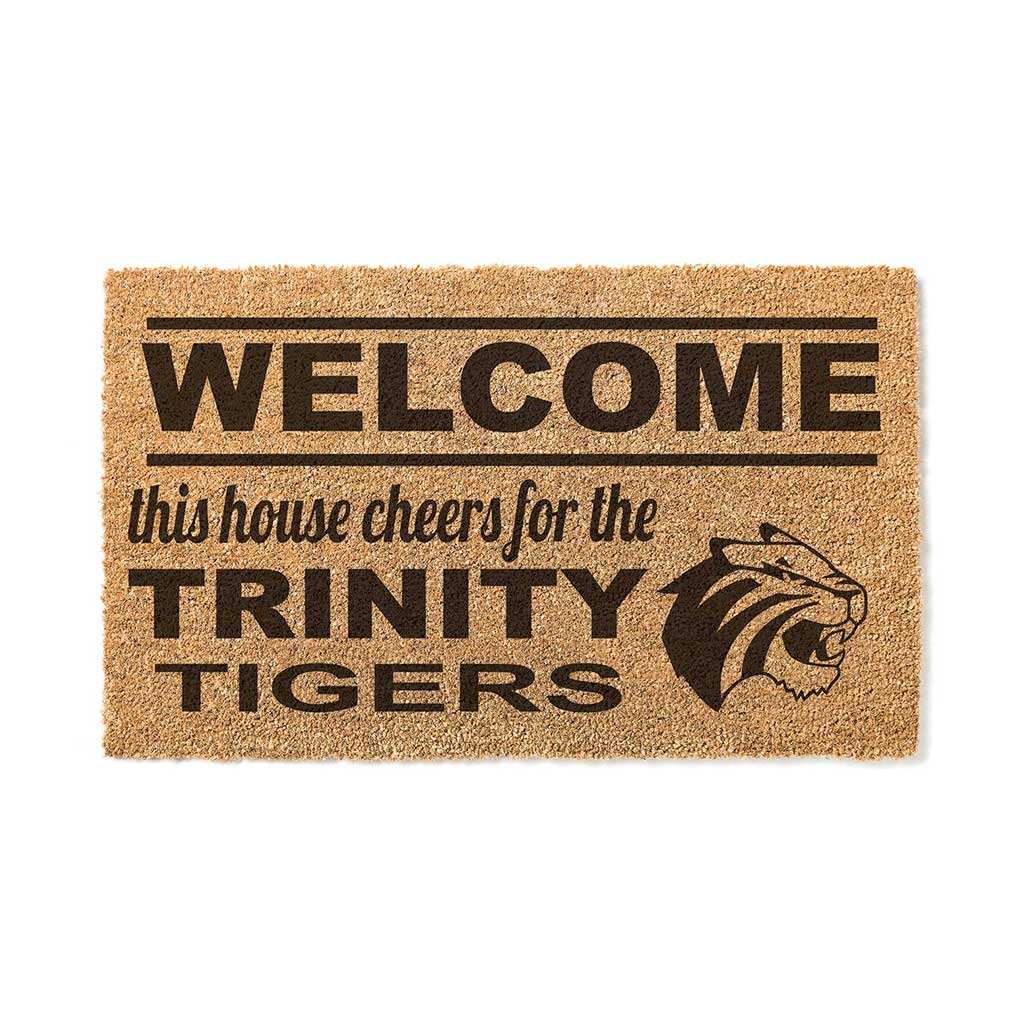 Team Coir Doormat Welcome Trinity University Tigers