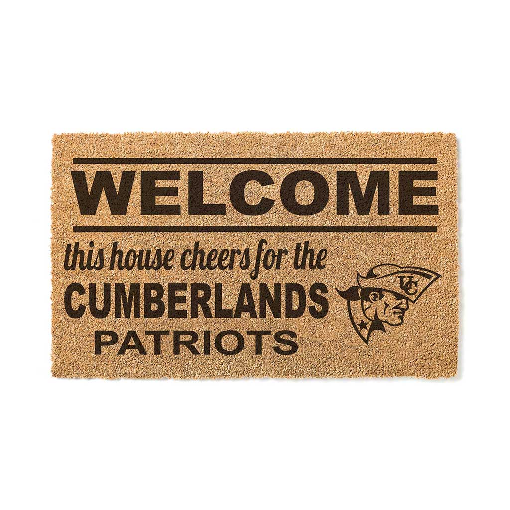 Team Coir Doormat Welcome University of the Cumberlands Patriots