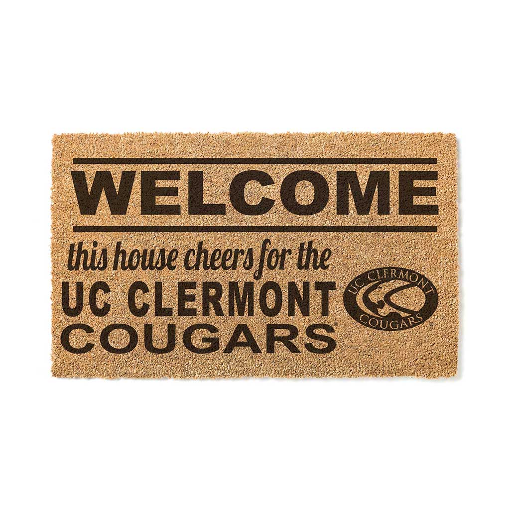 Team Coir Doormat Welcome University of Cincinnati Clermont Cougars