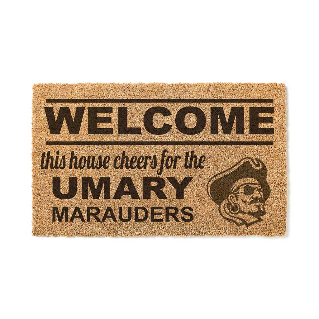 Team Coir Doormat Welcome University of Mary Marauders